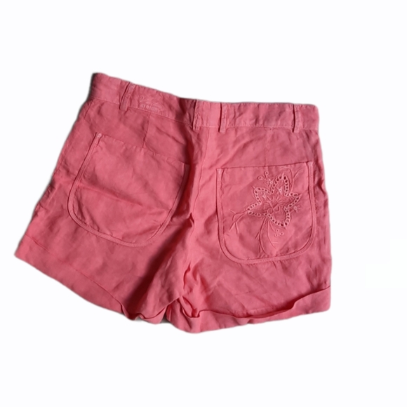 Voila St Barth Linen Embroidered Short - Picture 3 of 9